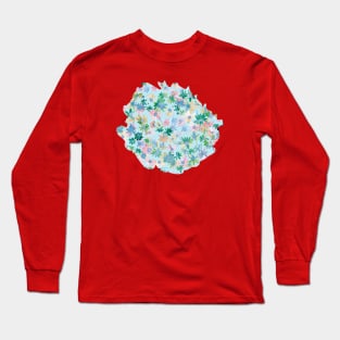 Daisies Spring Countryside Green Blue Long Sleeve T-Shirt